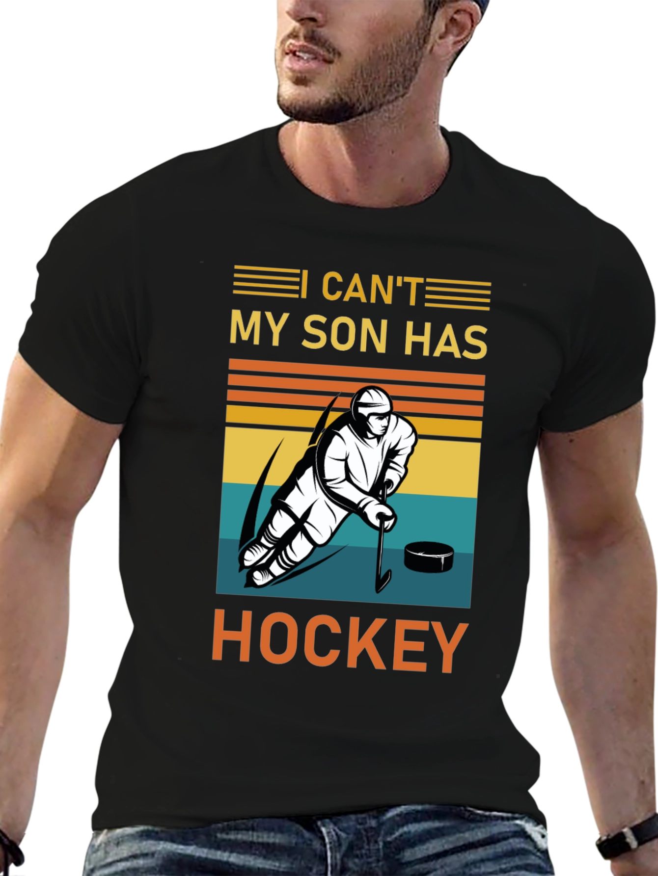 I Cant My Son Has Hockey T-Shirt