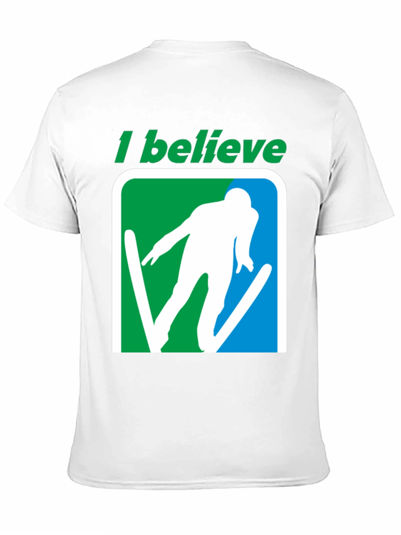 I Believe Skier Graphic T-Shirt