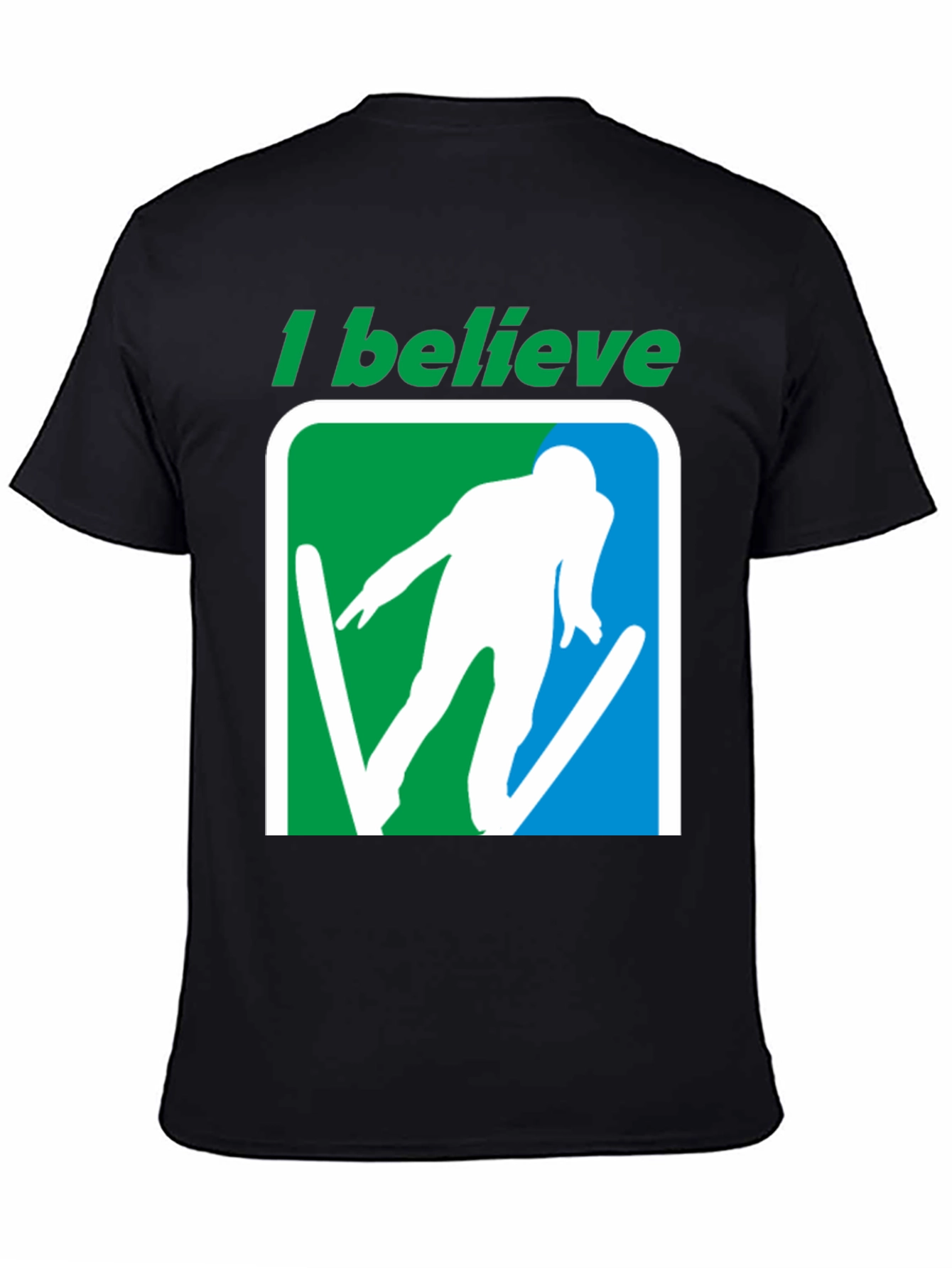 I Believe Skier Graphic T-Shirt