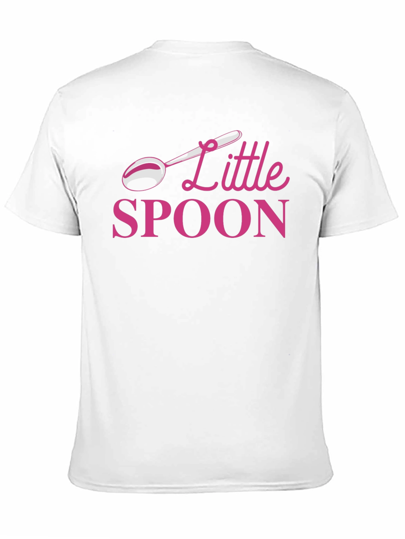Little Spoon Black T-Shirt - Fun Couple Apparel