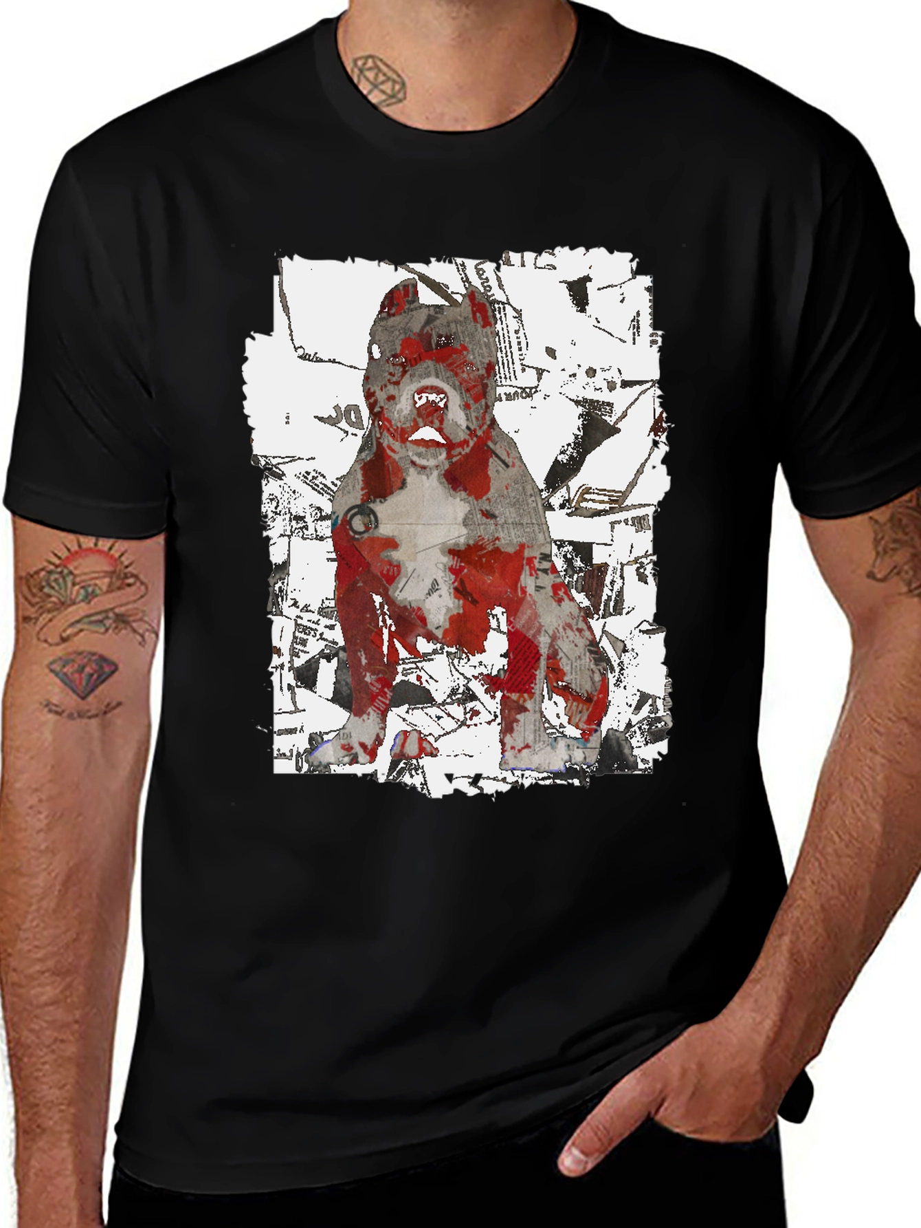 Graphic Dog T-Shirt - Streetwear Style