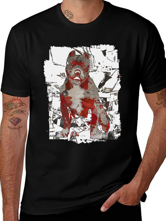 Graphic Dog T-Shirt - Streetwear Style