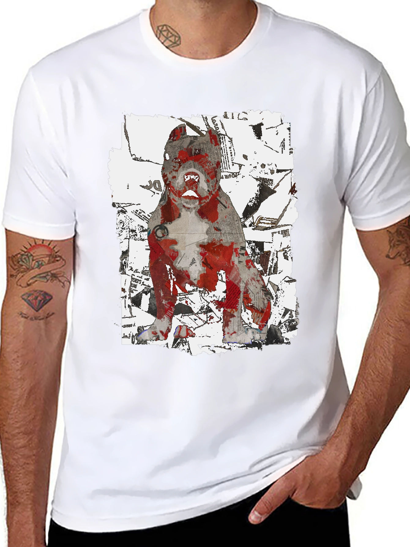 Graphic Dog T-Shirt - Streetwear Style