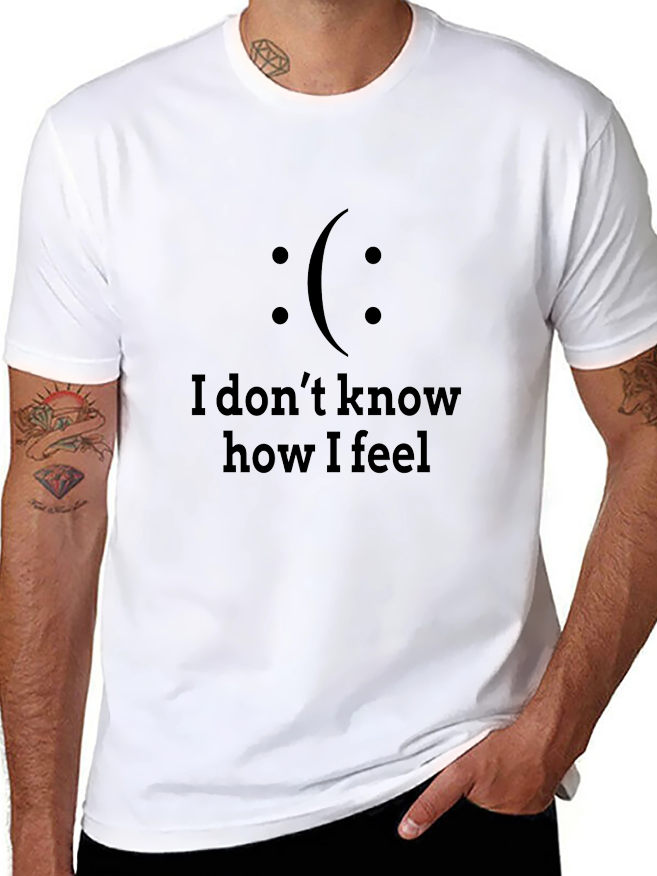 Emo Feeling Black T-Shirt - Unisex Casual Wear