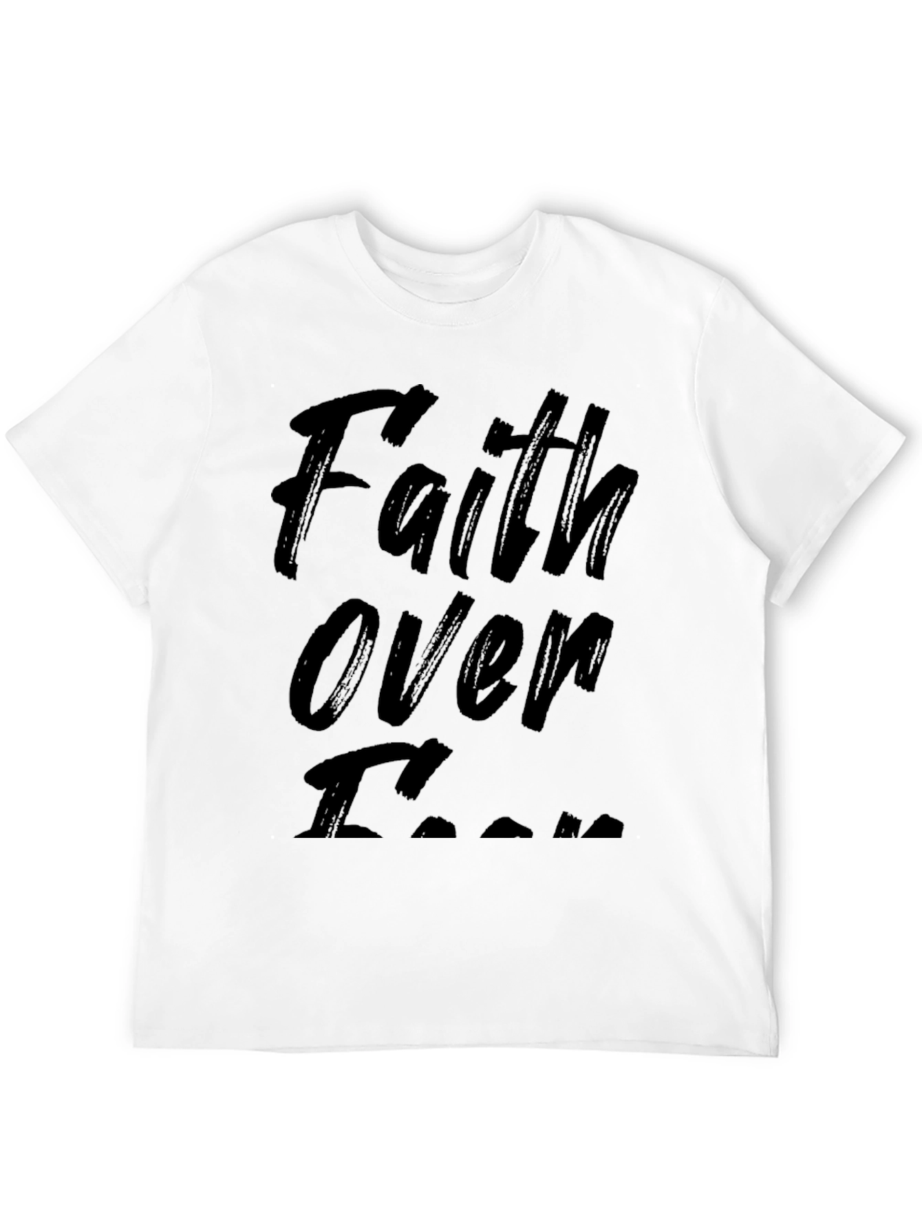 Faith Over Fear Black T-Shirt