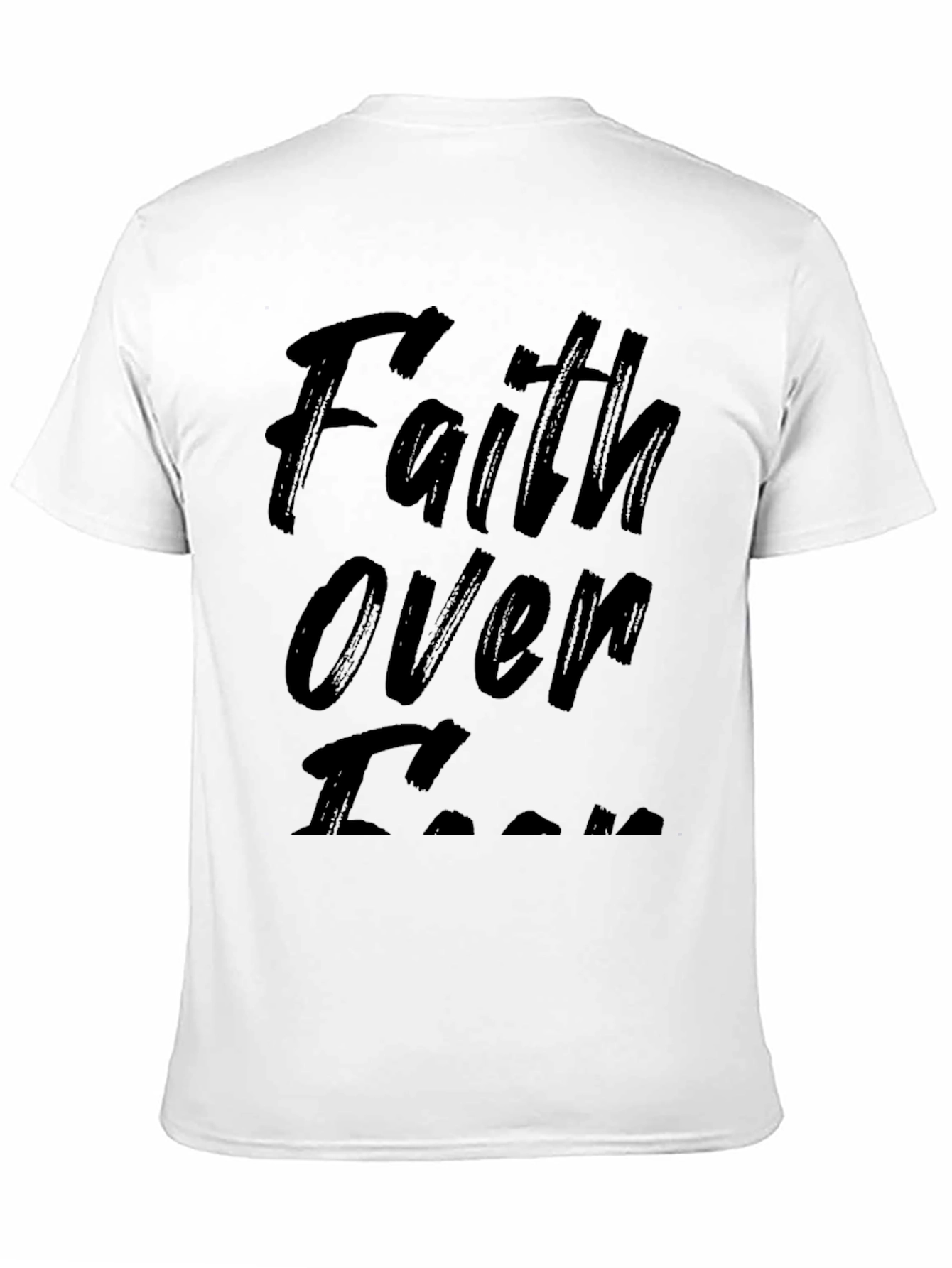 Faith Over Fear Black T-Shirt