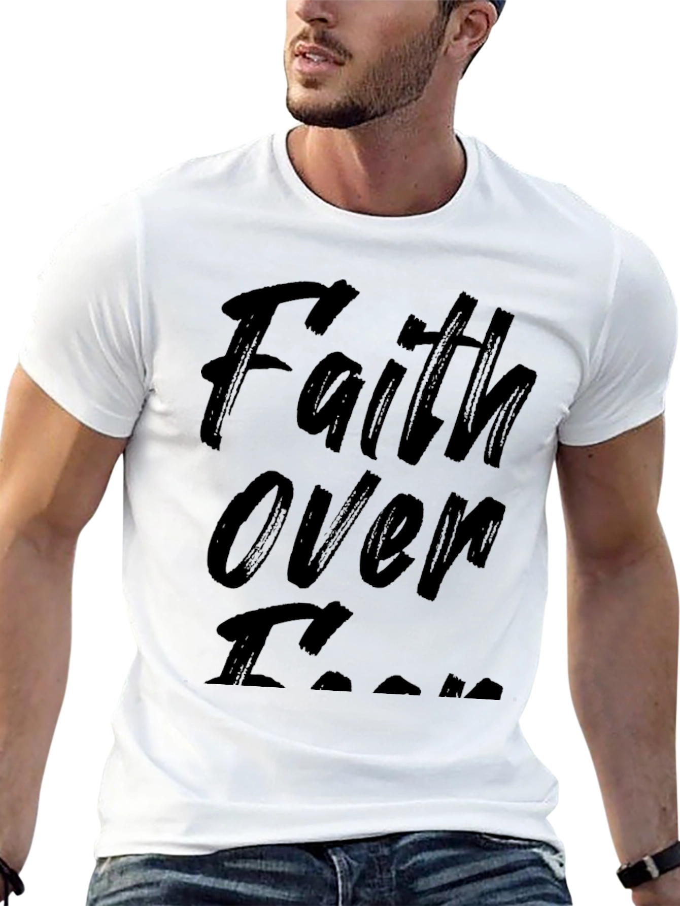 Faith Over Fear Black T-Shirt