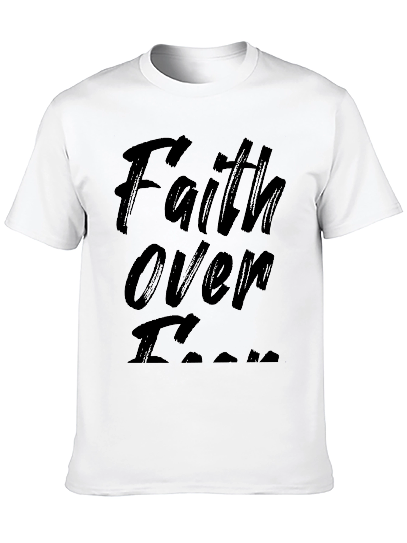 Faith Over Fear Black T-Shirt