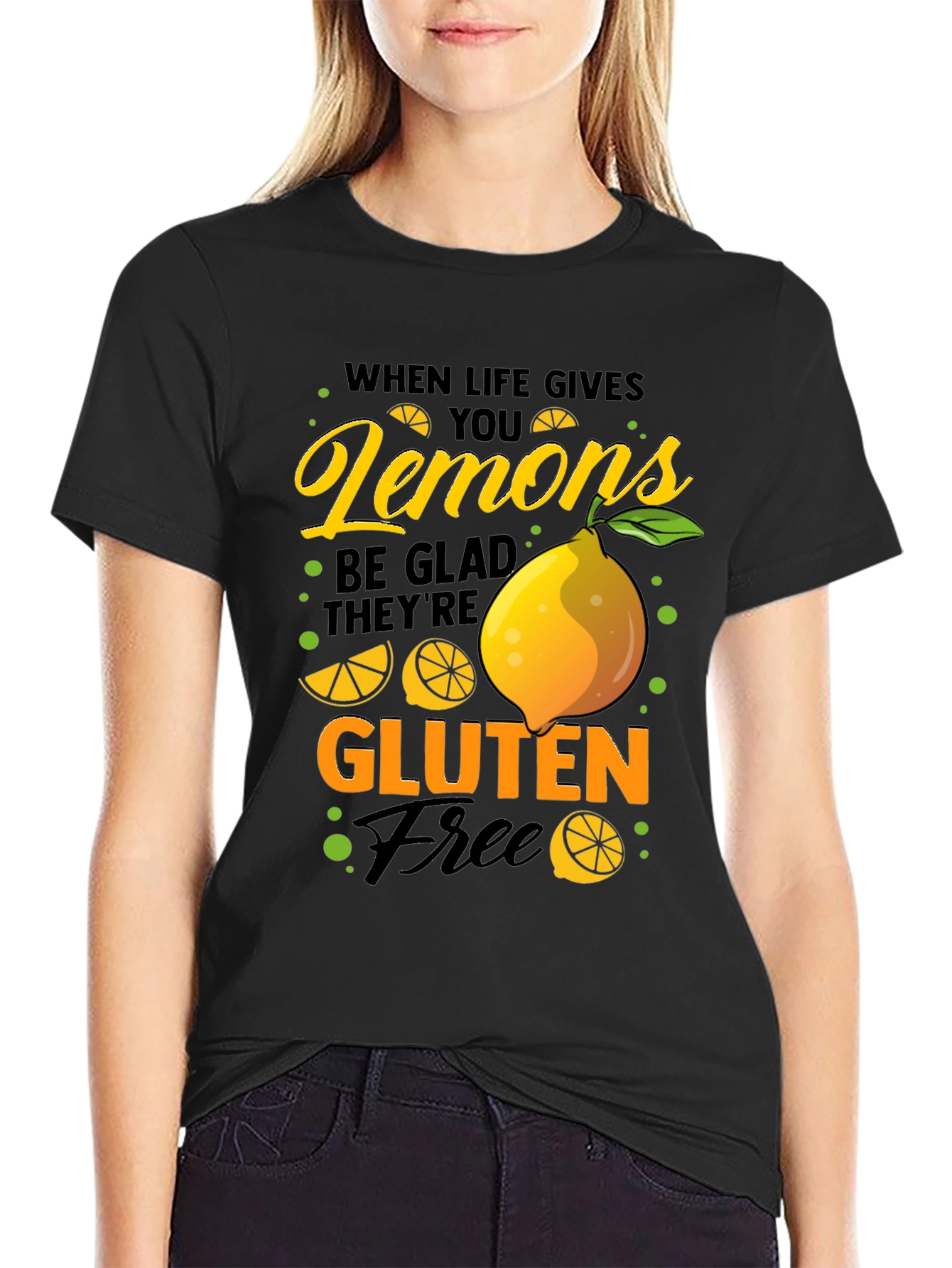 Funny Lemon Gluten Free Graphic T-Shirt