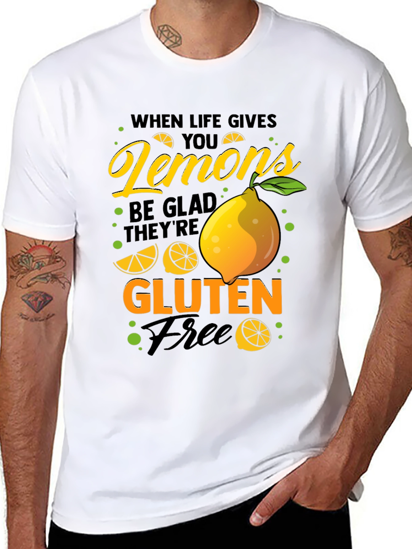 Funny Lemon Gluten Free Graphic T-Shirt