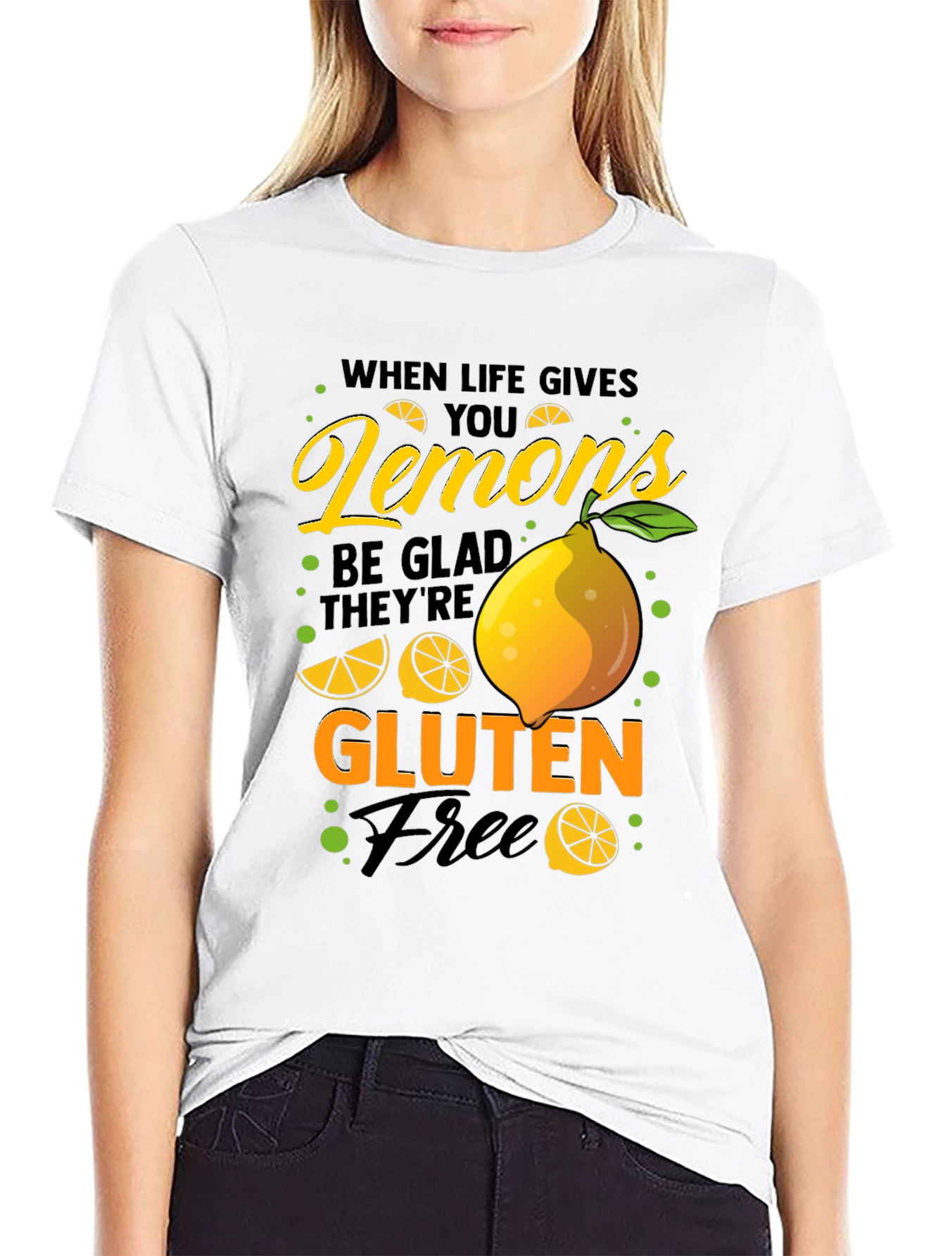 Funny Lemon Gluten Free Graphic T-Shirt