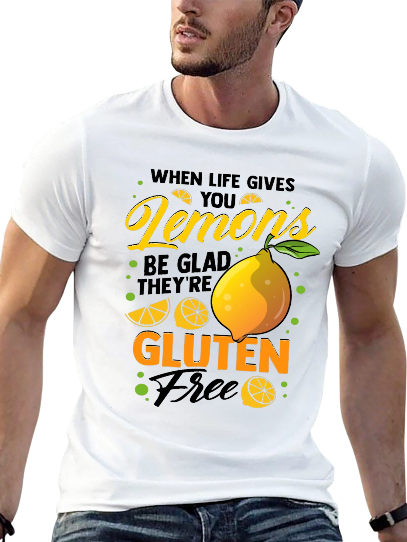 Funny Lemon Gluten Free Graphic T-Shirt