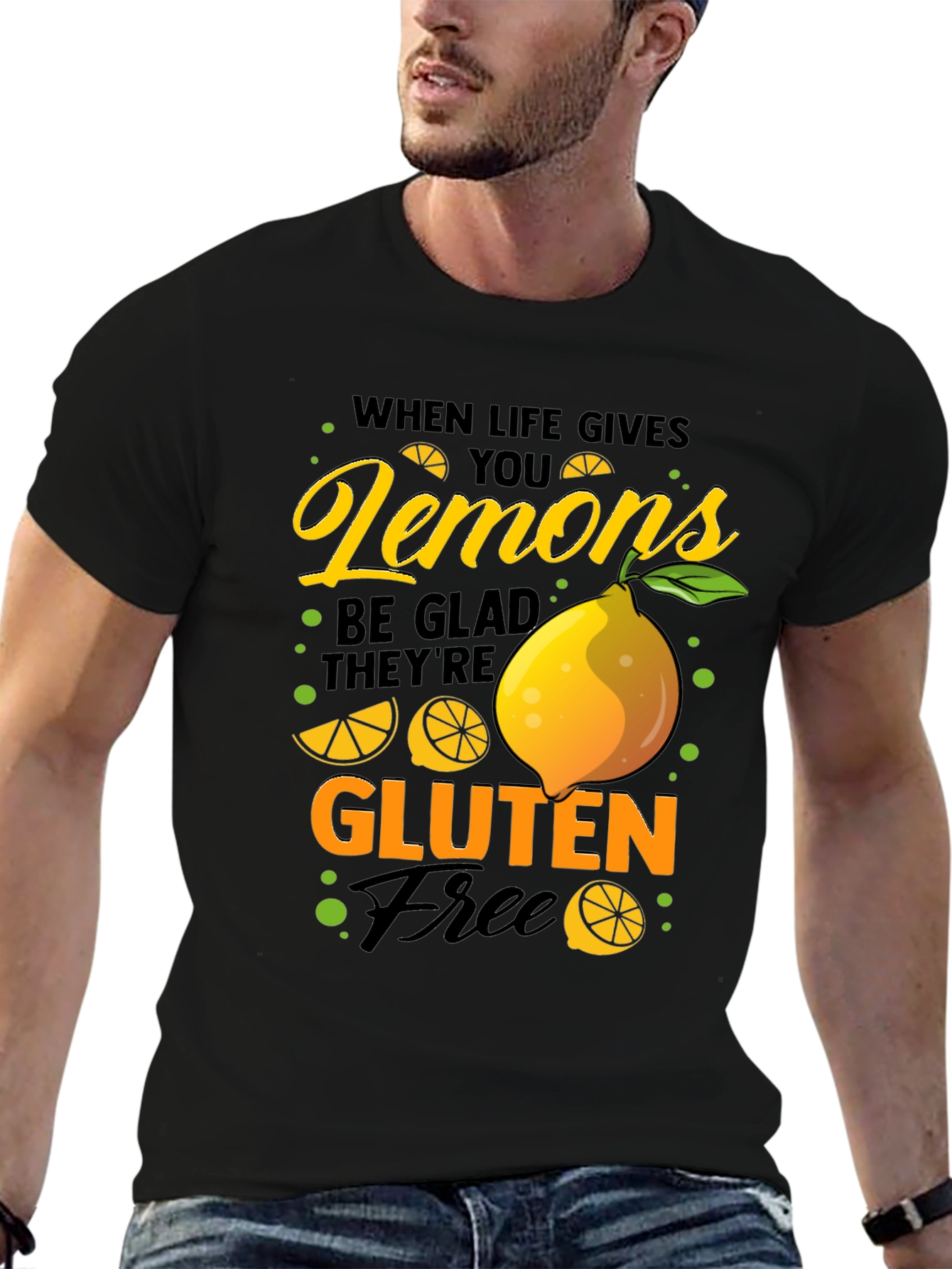 Funny Lemon Gluten Free Graphic T-Shirt