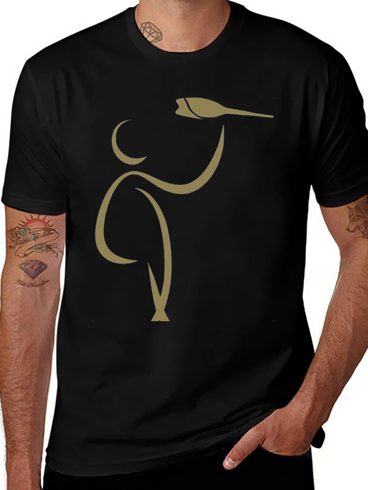 Stylish Black T-Shirt with Bartender Graphic