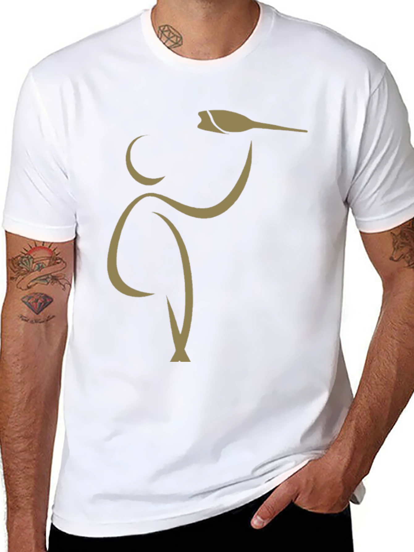 Stylish Black T-Shirt with Bartender Graphic
