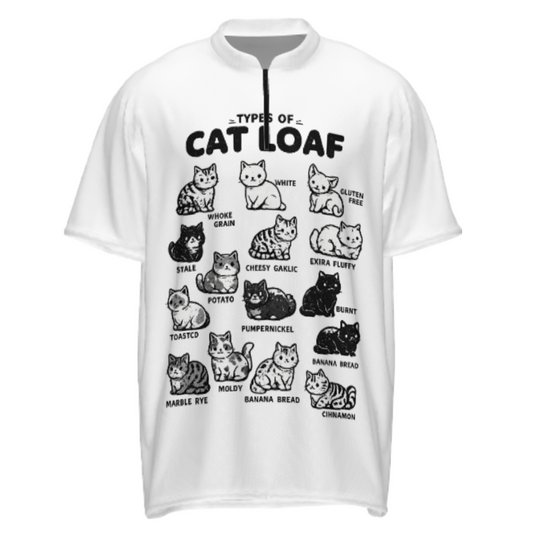 Types of Cat Loaf Funny Cat Lover Graphic Tee – Cute Retro Cartoon Cat T-Shirt(z261)
