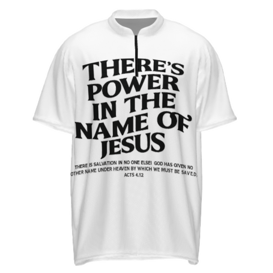There’s Power In The Name Of Jesus Christian Graphic Tee – Faith-Based Inspirational Religious Shirt(z256)