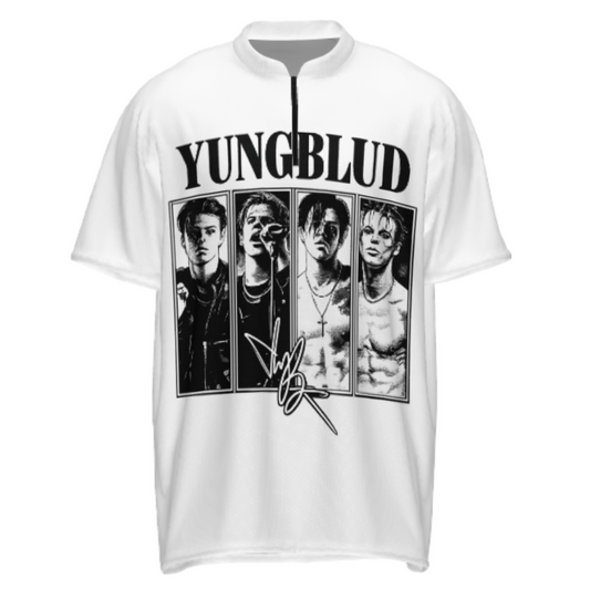 YUNGBLUD Vintage Portrait Graphic Tee – Punk Rock Music Fan T-Shirt for Alternative Streetwear Style(z258)