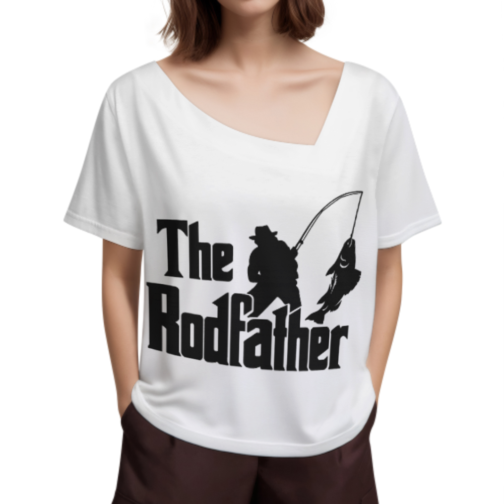 The Rodfather Fishing Graphic T-Shirt – Funny Fisherman Tee for Dad Anglers & Outdoor Lovers(z240)