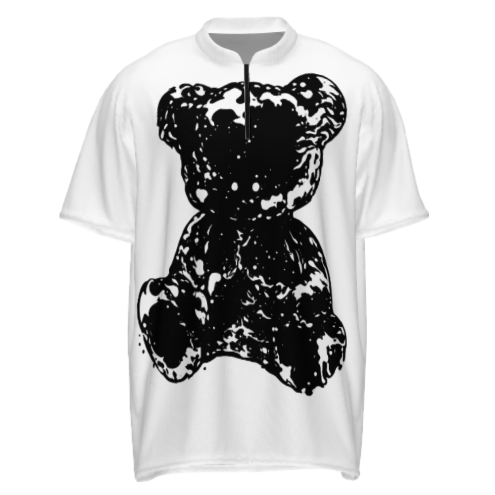 Abstract Teddy Bear Graphic Tee – Artistic Streetwear Bear Print T-Shirt for Trendy Casual Fashion(z257)