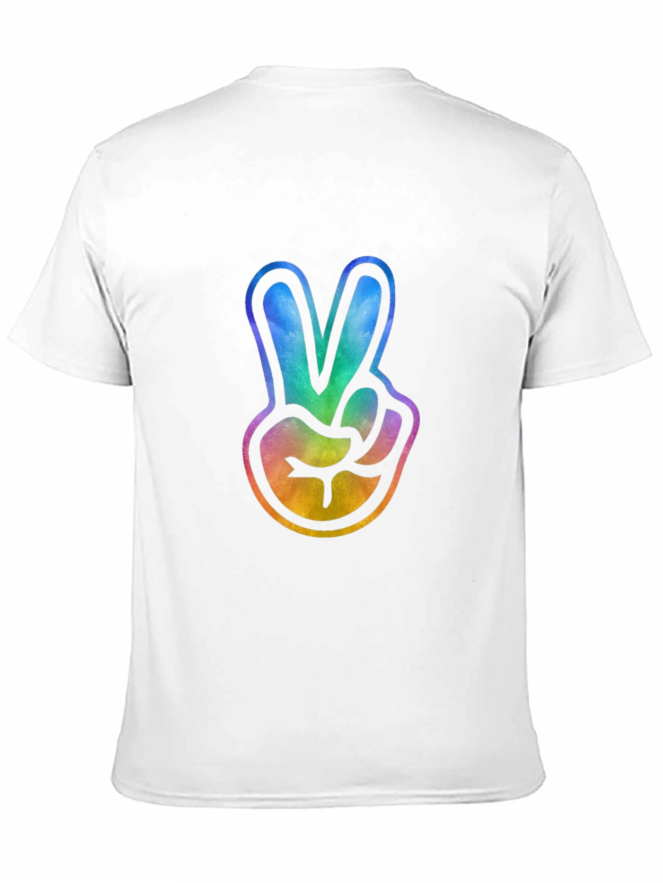 Peace Sign Tie-Dye Graphic Tee - Trendy Casual