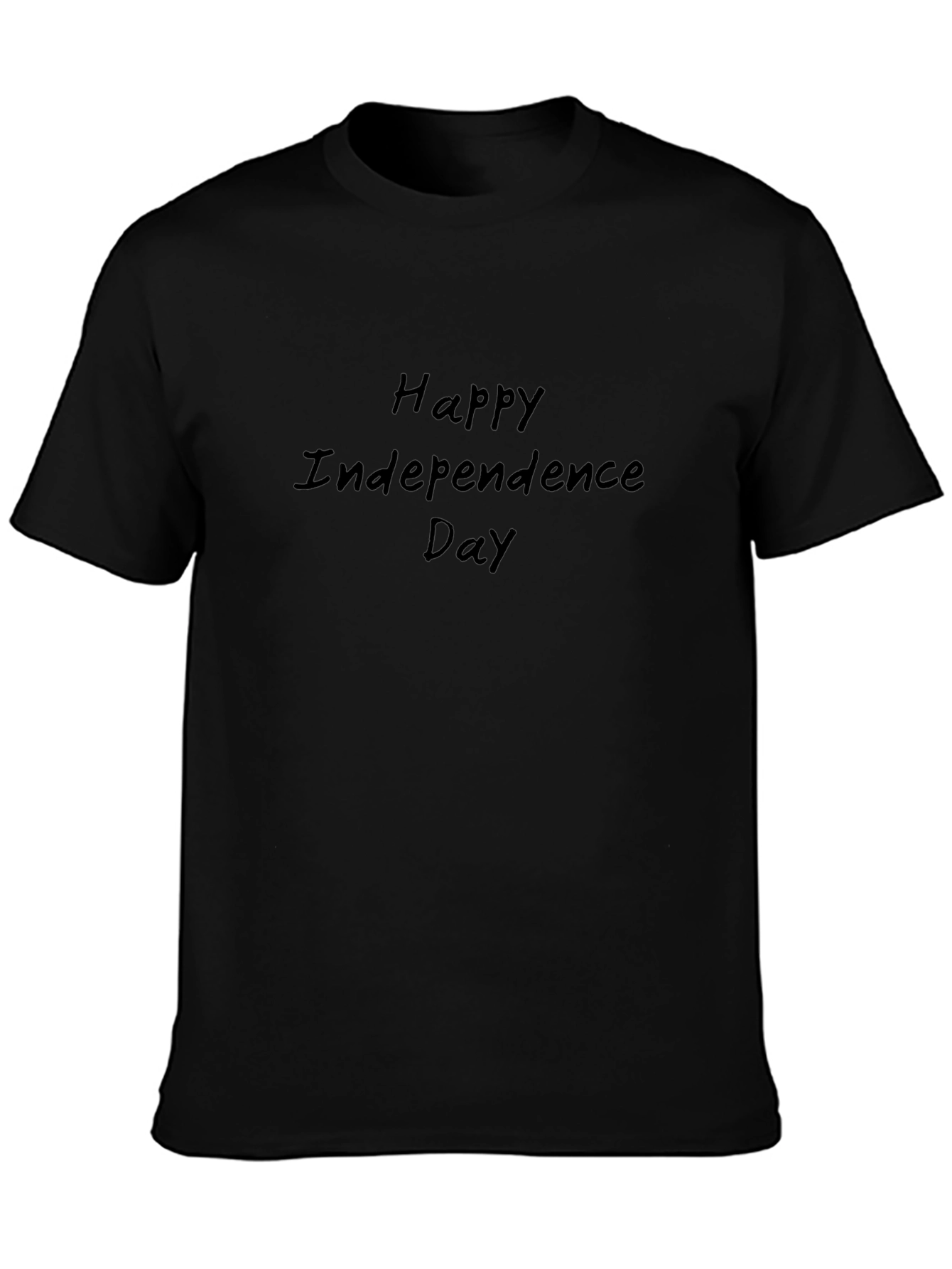 Happy Independence Day Black T-Shirt