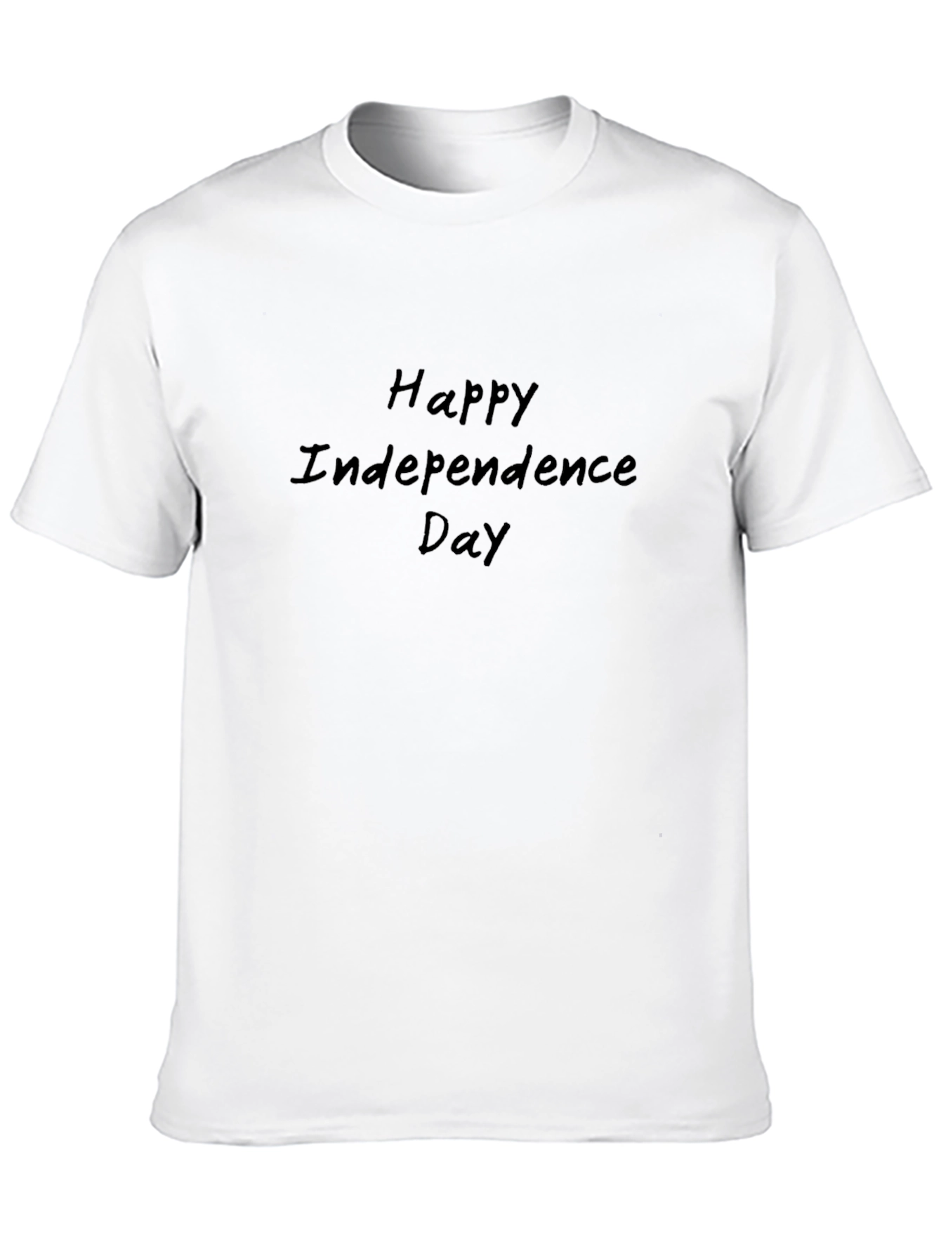Happy Independence Day Black T-Shirt
