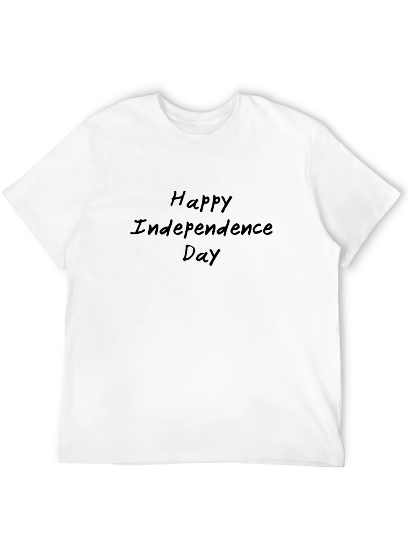 Happy Independence Day Black T-Shirt
