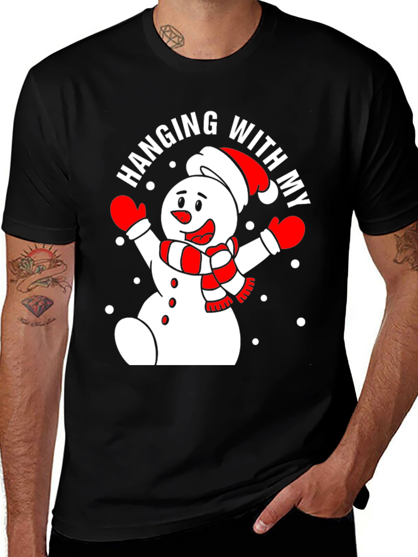 Hanging With My Snowman Graphic Tee