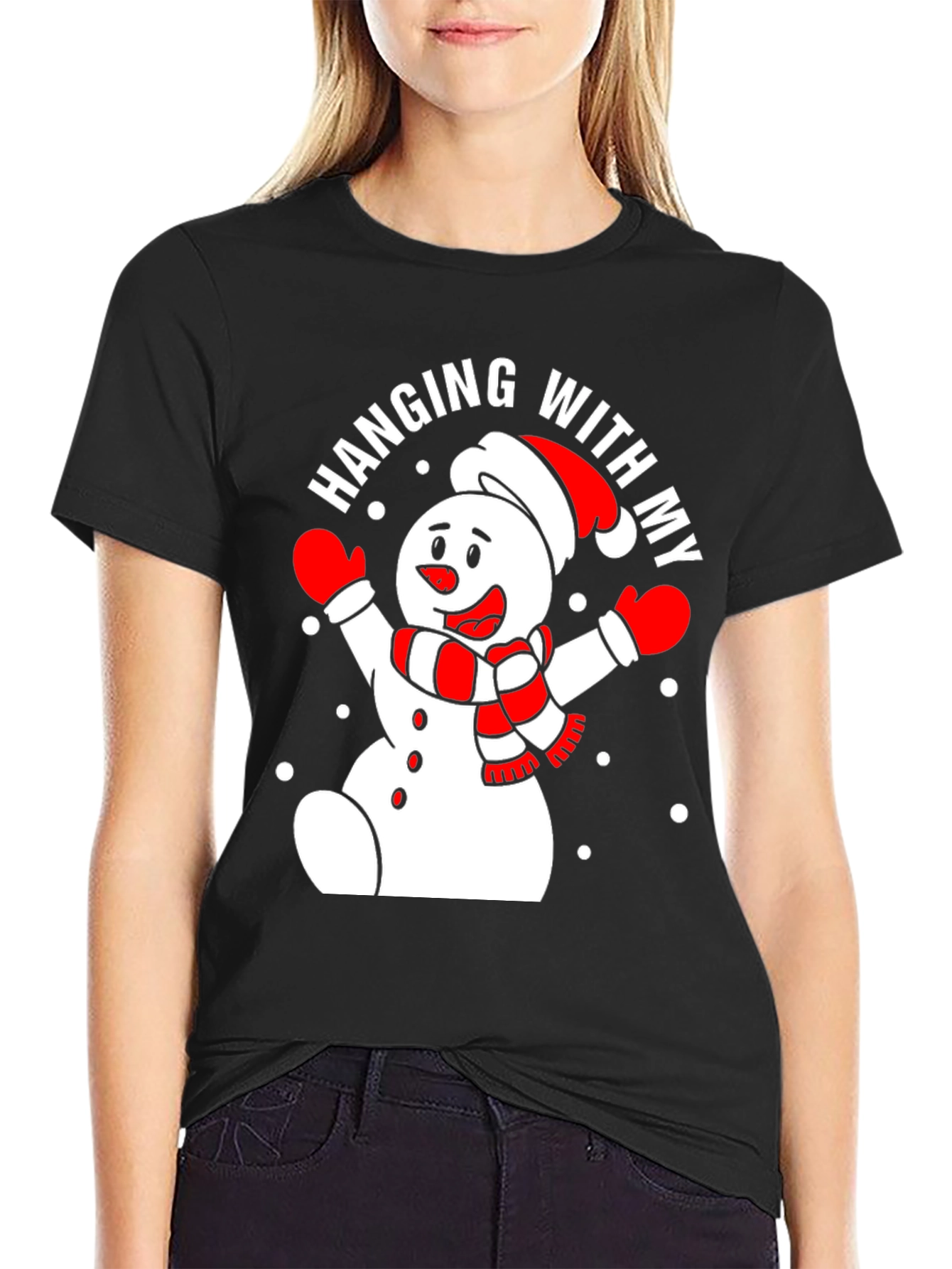 Hanging With My Snowman Graphic Tee