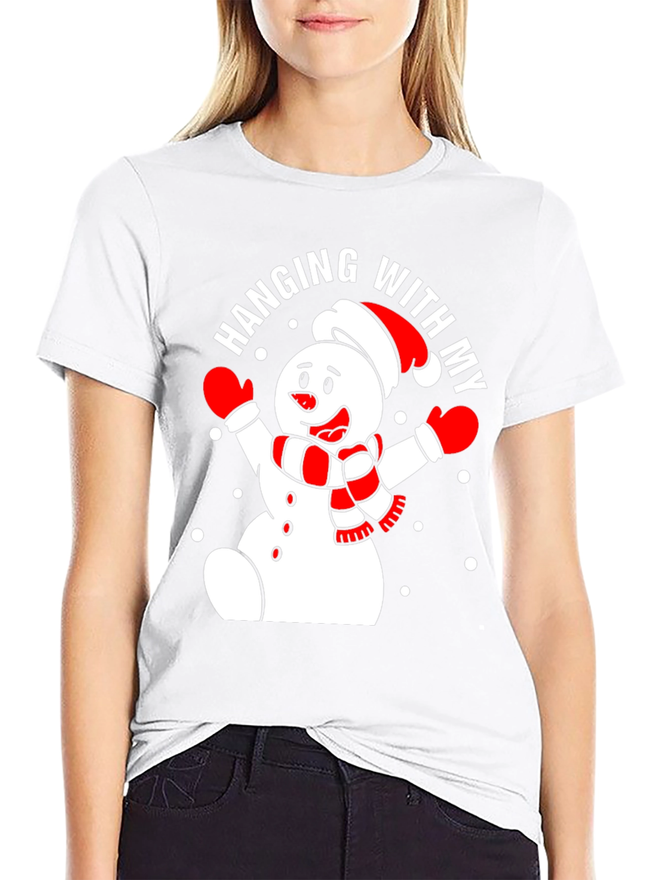 Hanging With My Snowman Graphic Tee