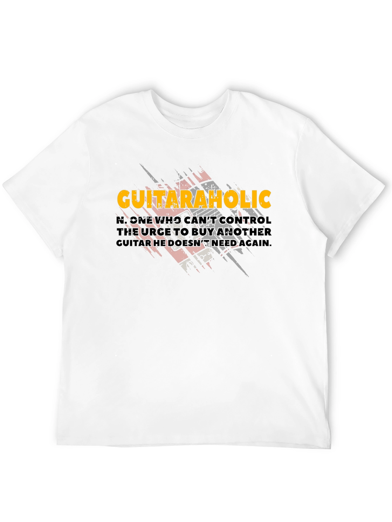 Guitaraholic T-Shirt - Music Lover Tee