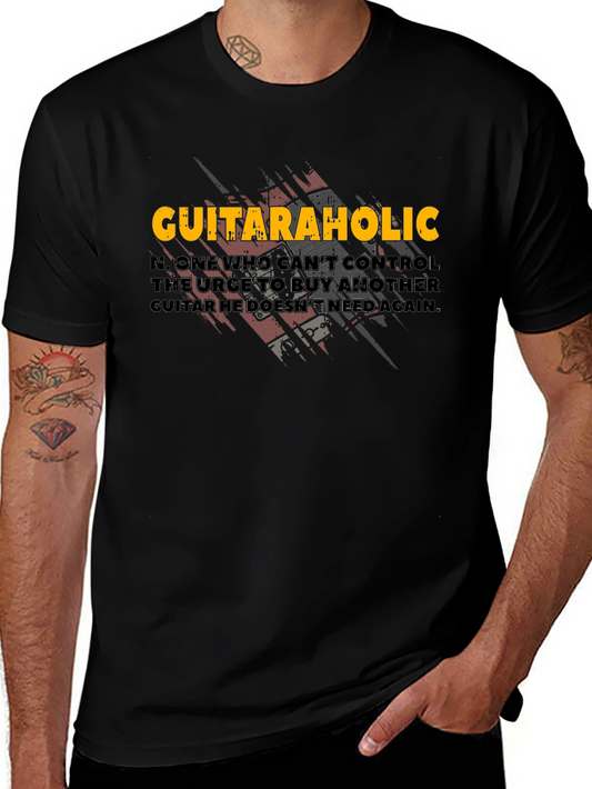 Guitaraholic T-Shirt - Music Lover Tee