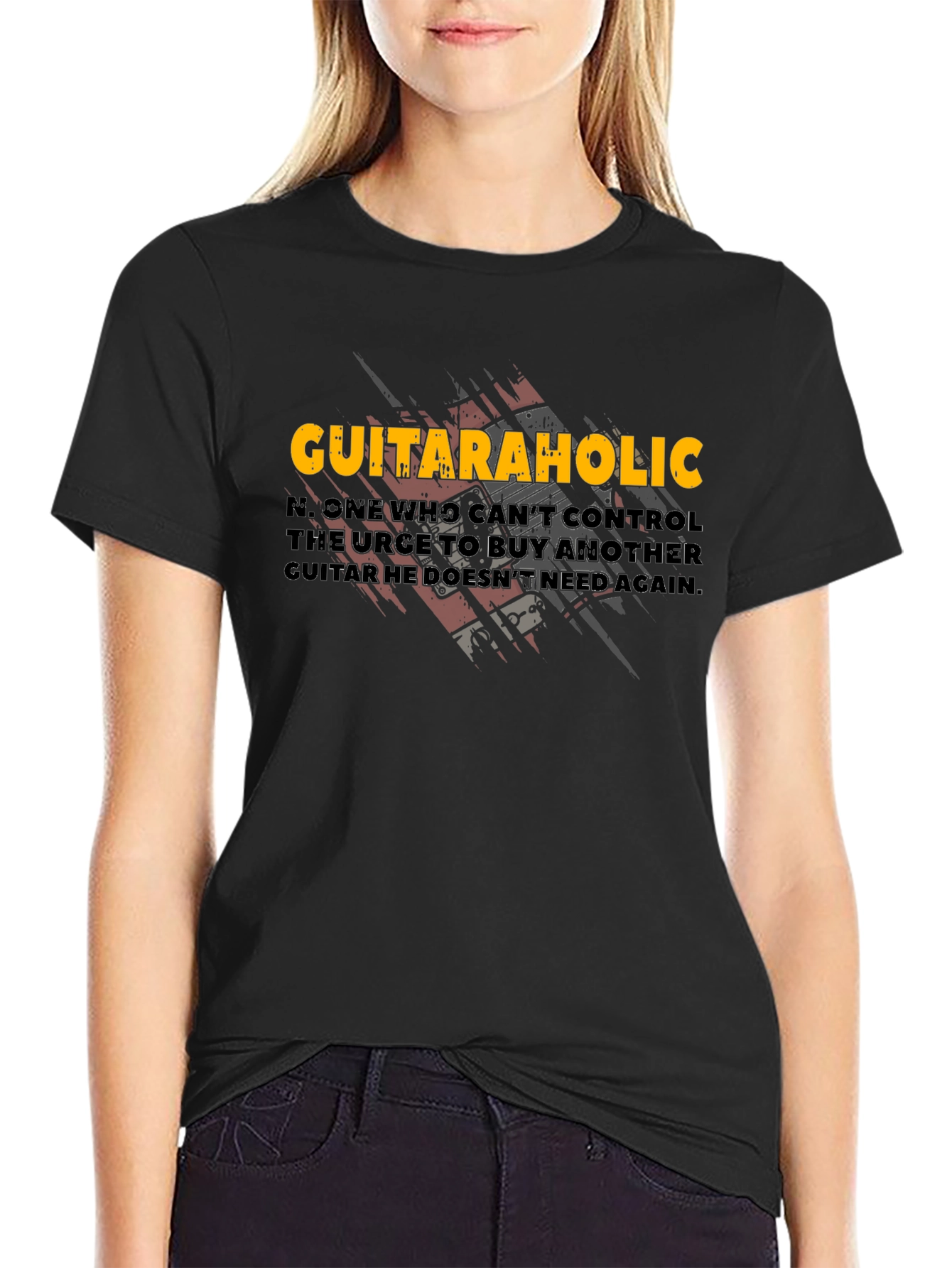 Guitaraholic T-Shirt - Music Lover Tee