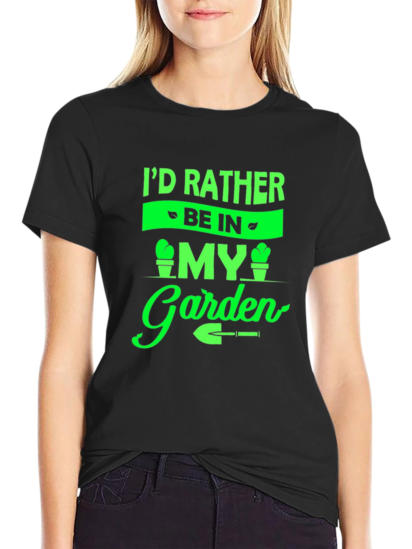 Gardeners Tee: Id Rather Be In My Garden T-Shirt