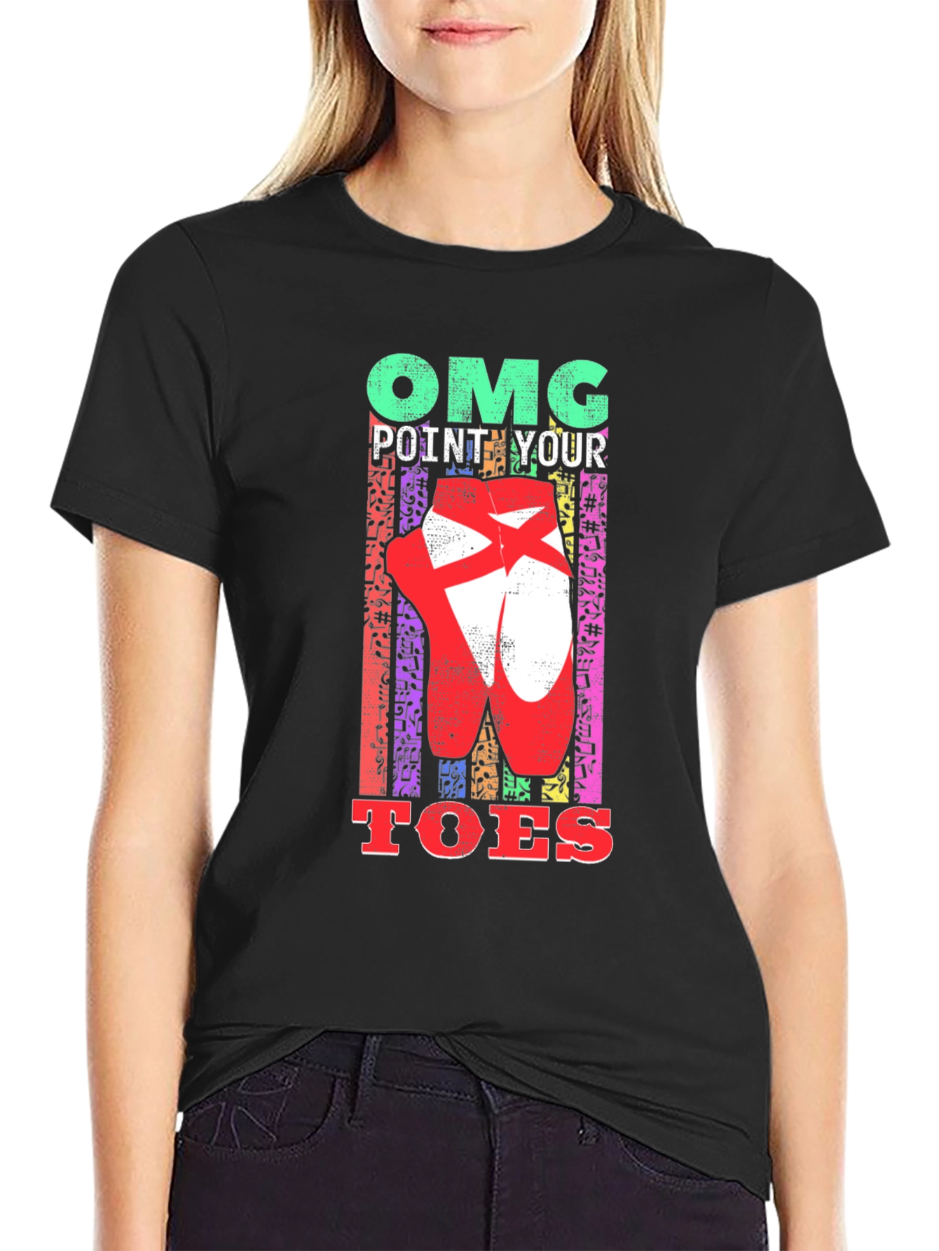 OMG Point Your Toes Graphic Tee