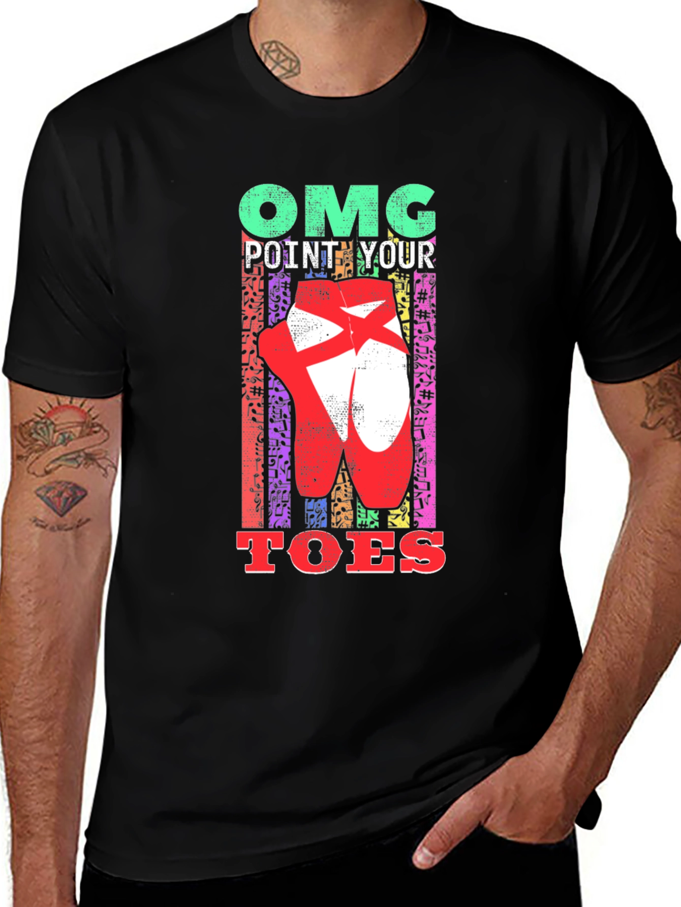 OMG Point Your Toes Graphic Tee