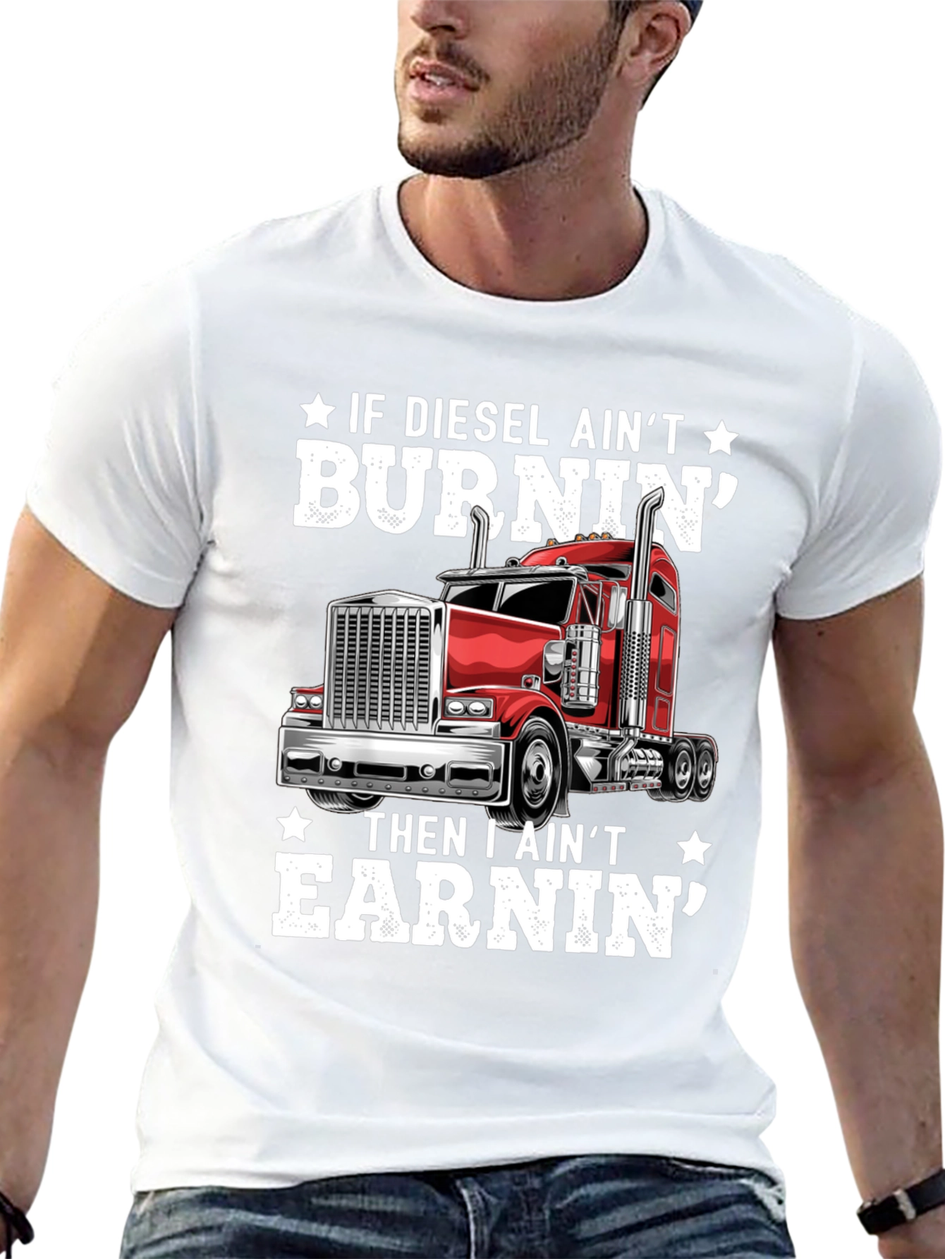 Diesel Burnin Trucker T-Shirt