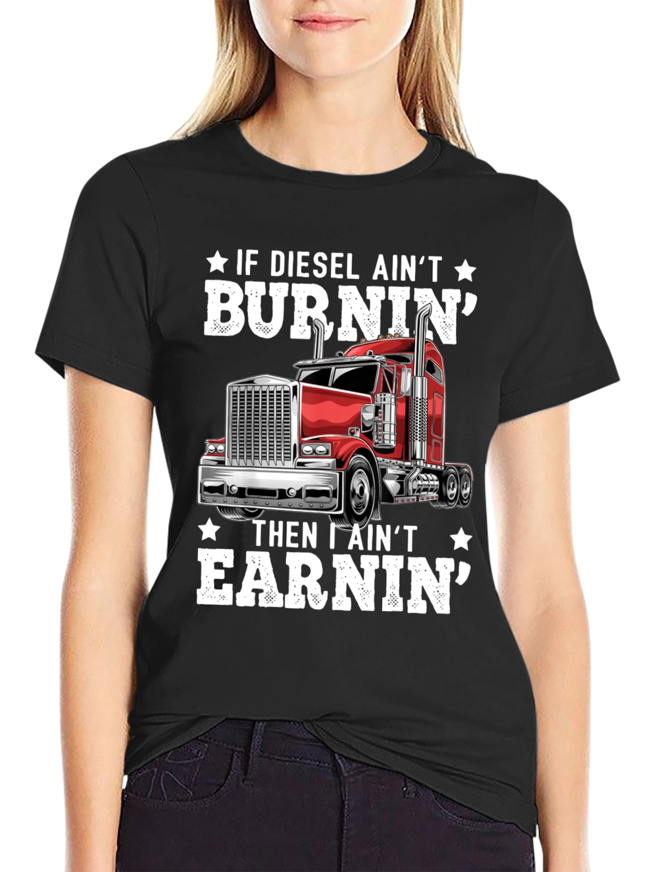 Diesel Burnin Trucker T-Shirt