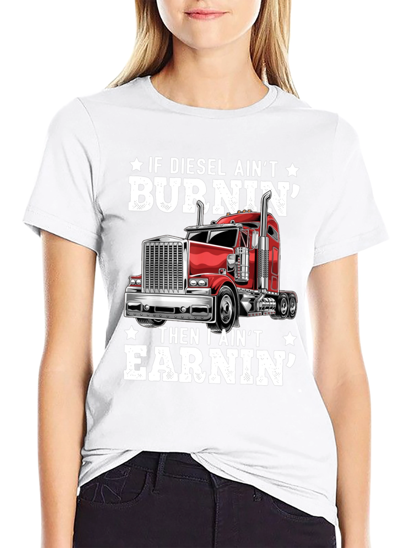 Diesel Burnin Trucker T-Shirt
