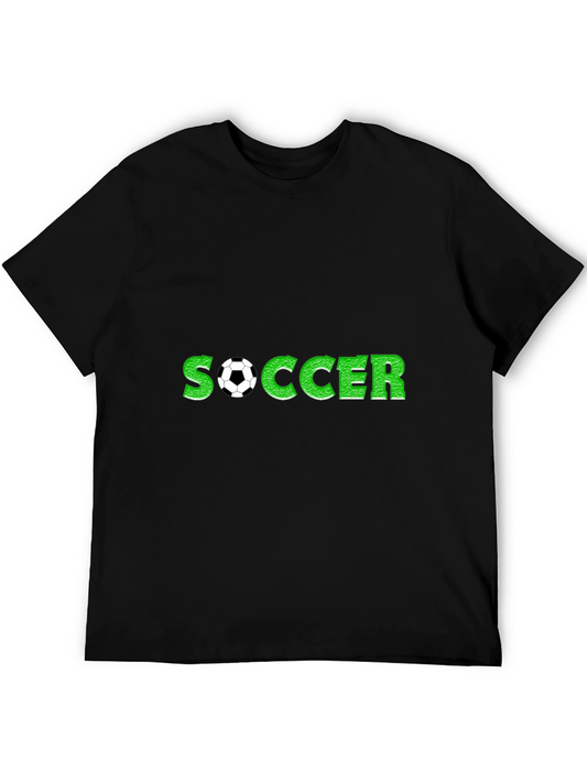 Soccer Graphic Black T-Shirt