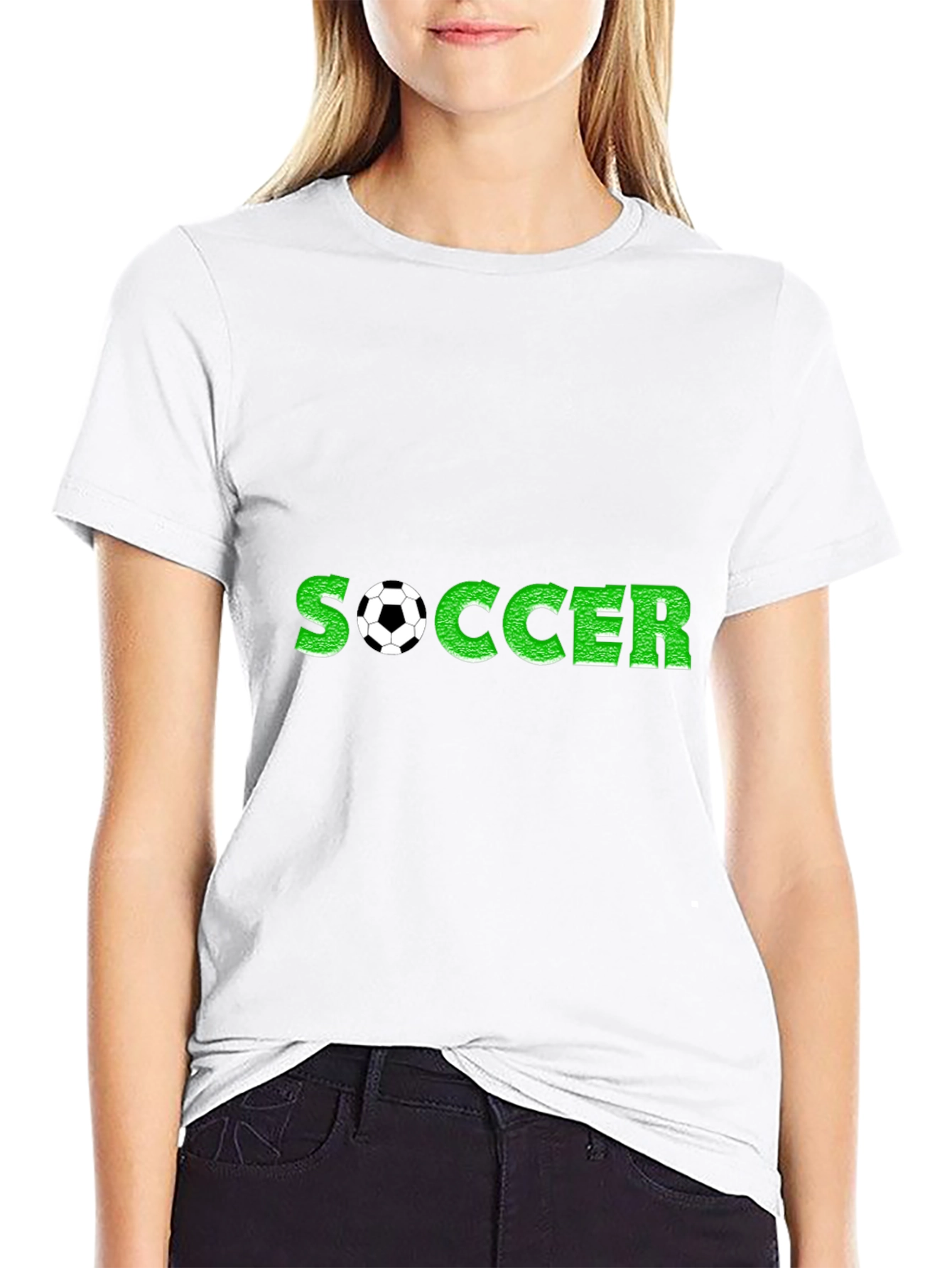 Soccer Graphic Black T-Shirt