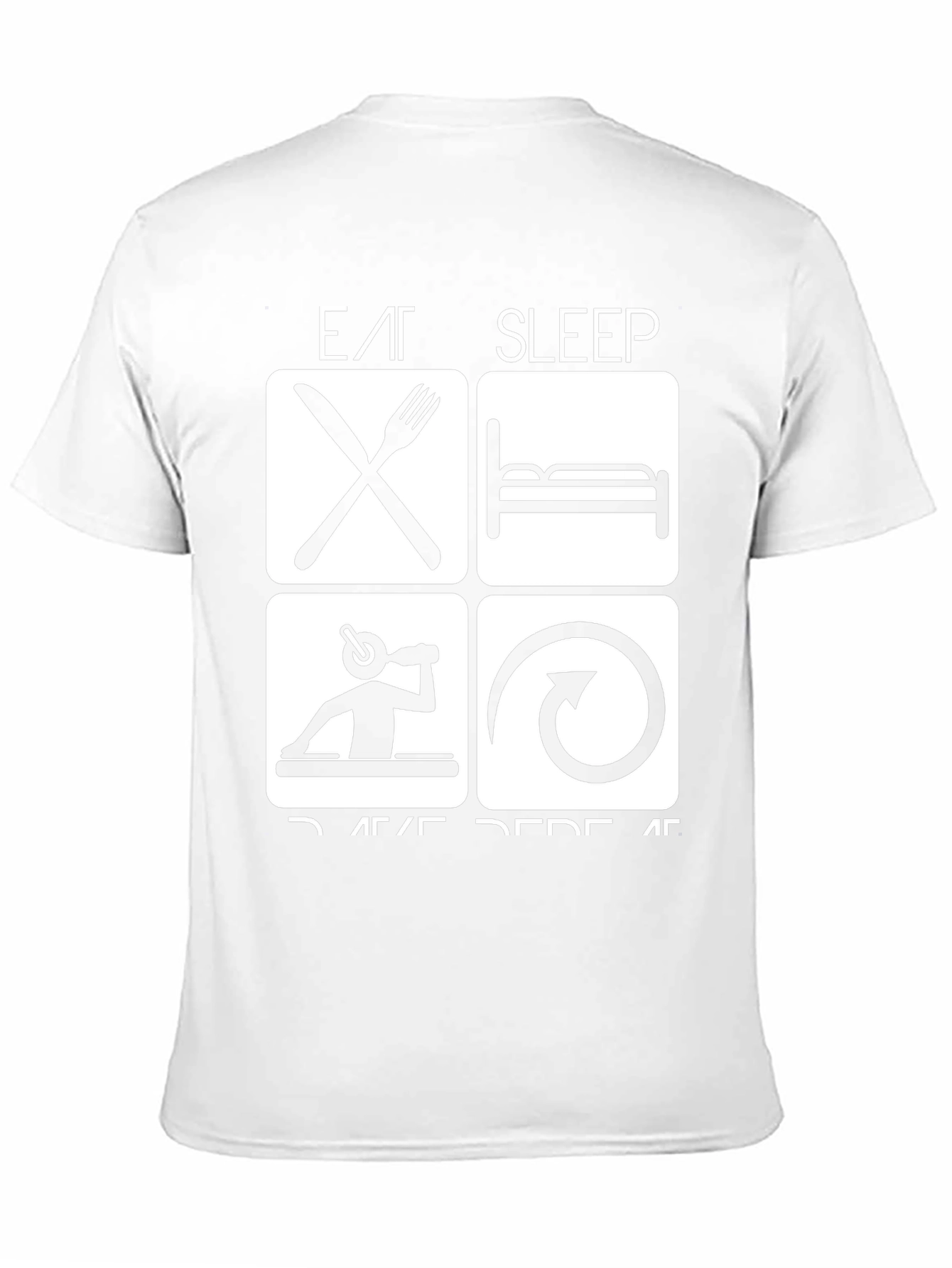 Eat Sleep Rave Repeat Black Graphic Tee