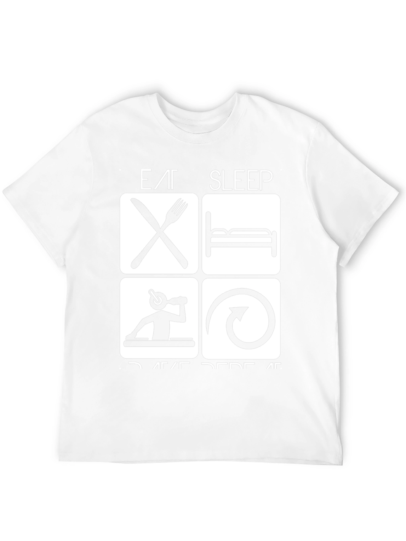 Eat Sleep Rave Repeat Black Graphic Tee