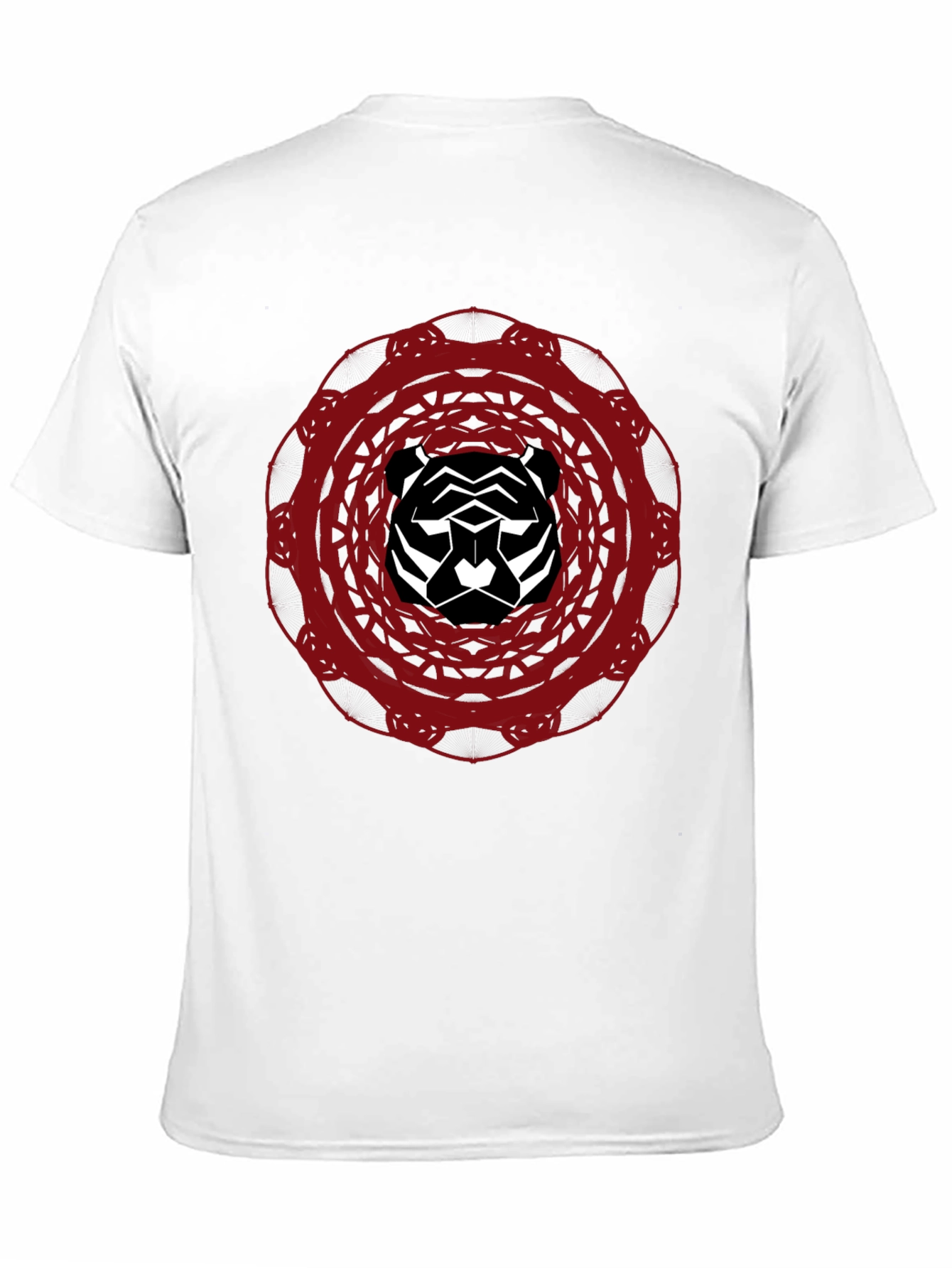 Abstract Tiger Graphic Tee - Black