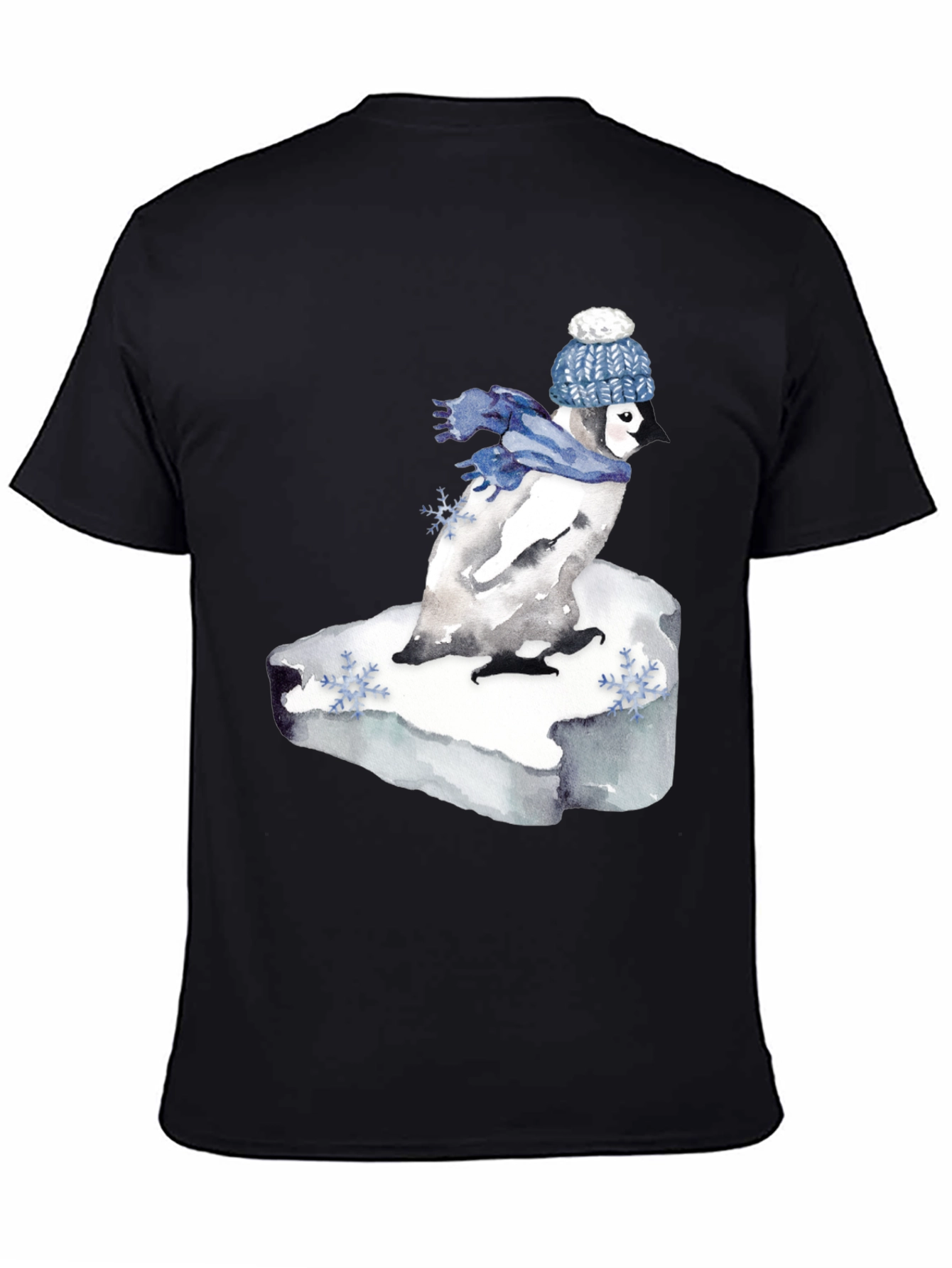 Penguin Winter Scene Graphic Tee