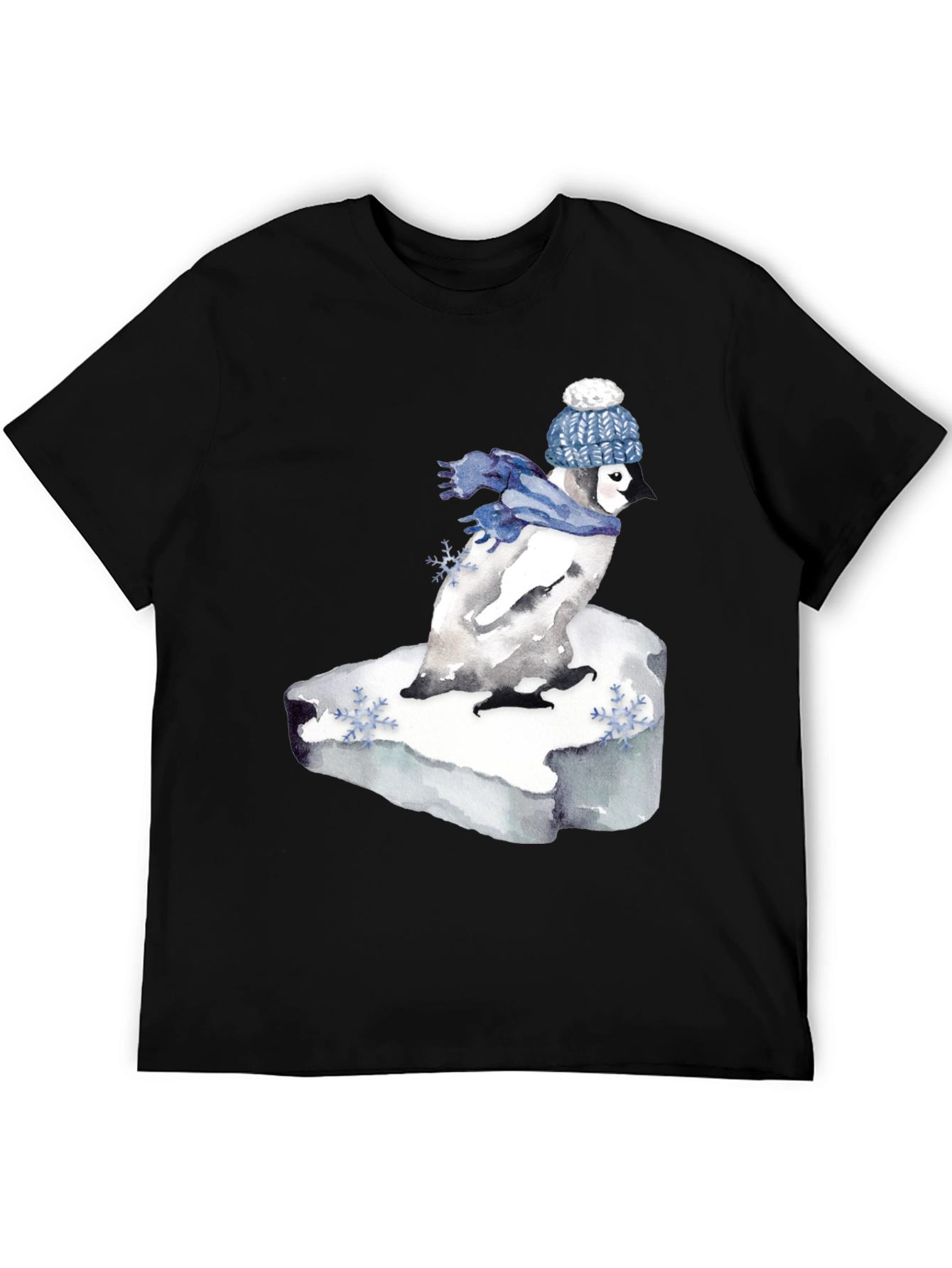 Penguin Winter Scene Graphic Tee