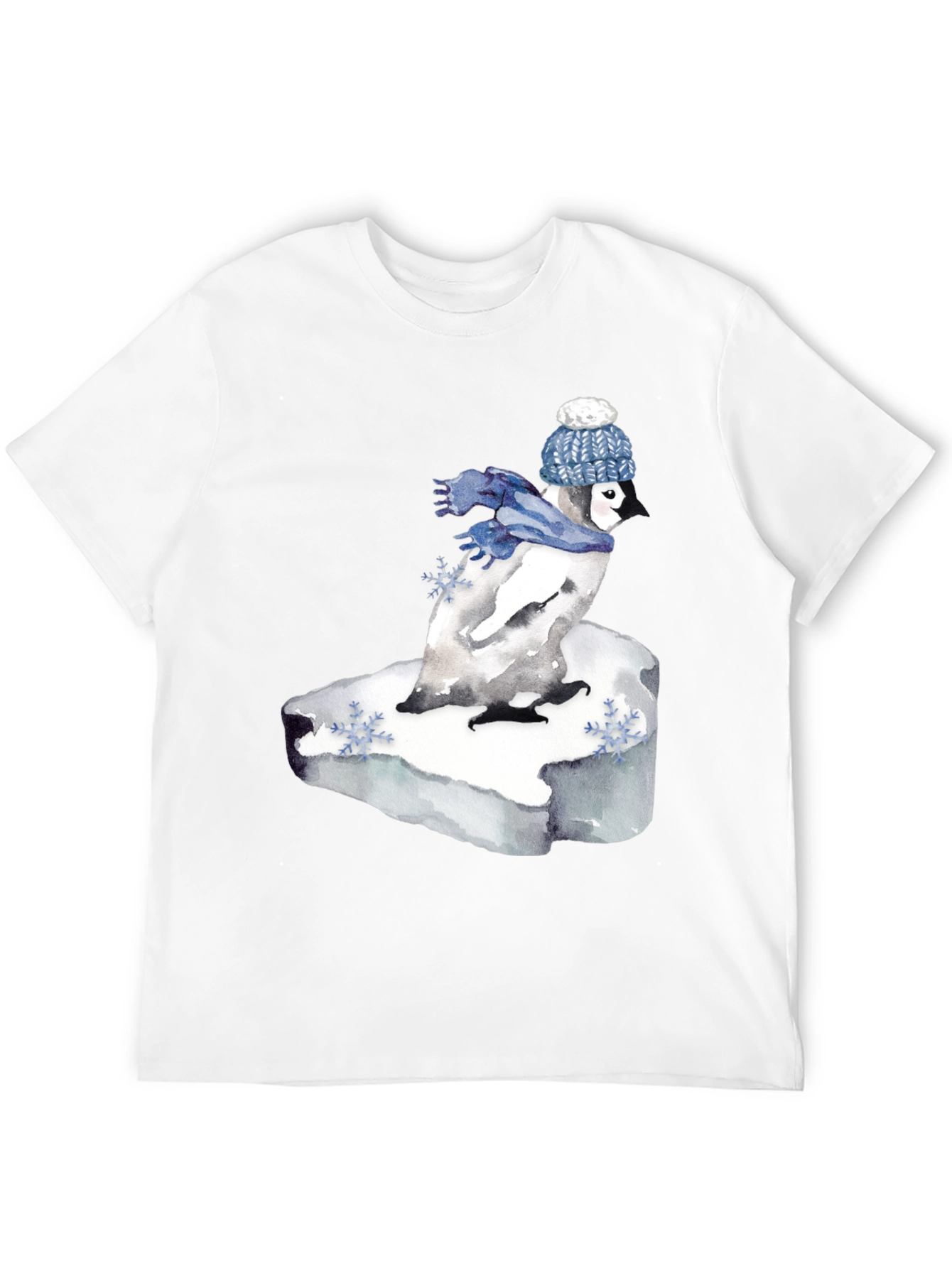 Penguin Winter Scene Graphic Tee