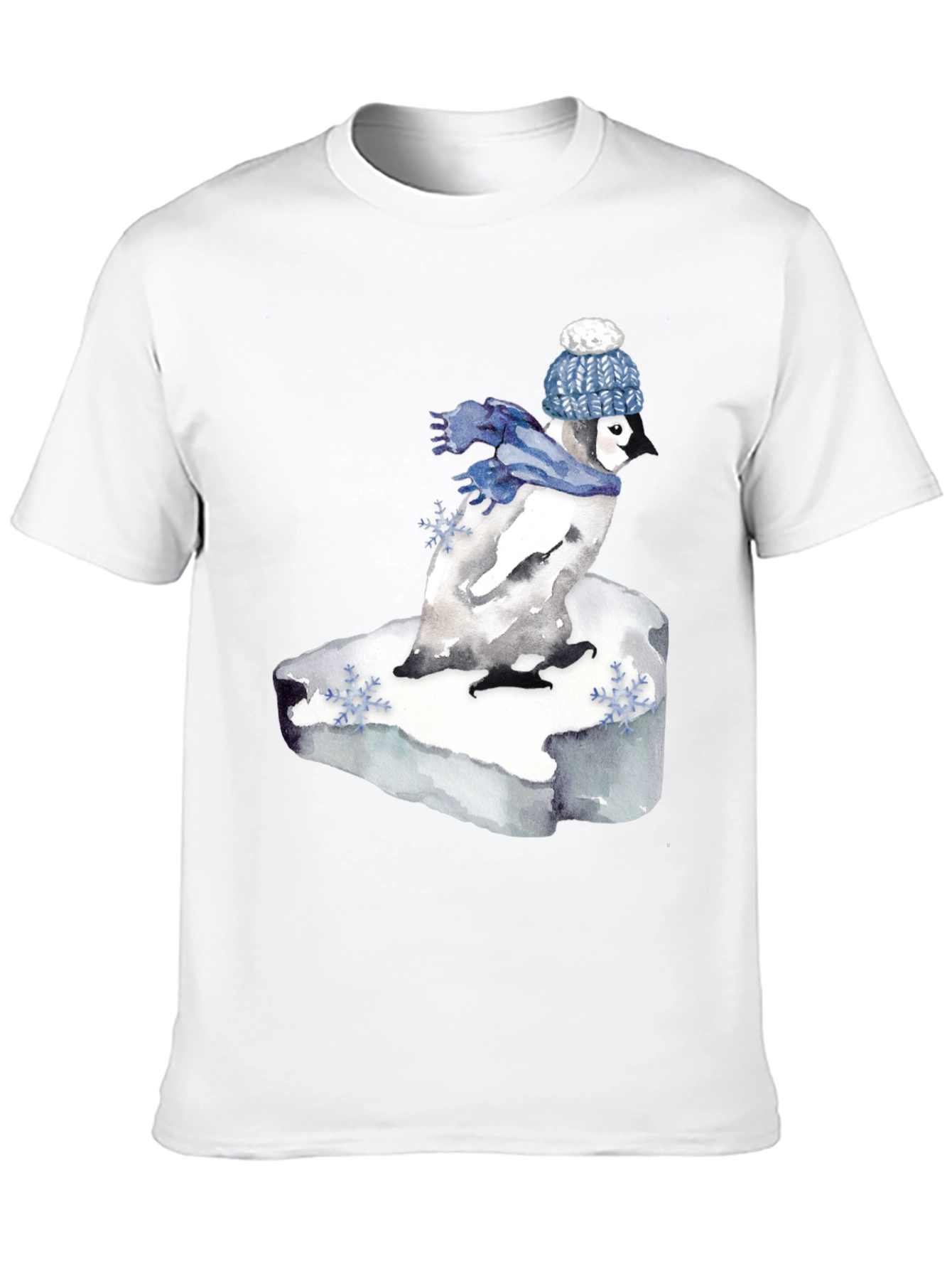 Penguin Winter Scene Graphic Tee