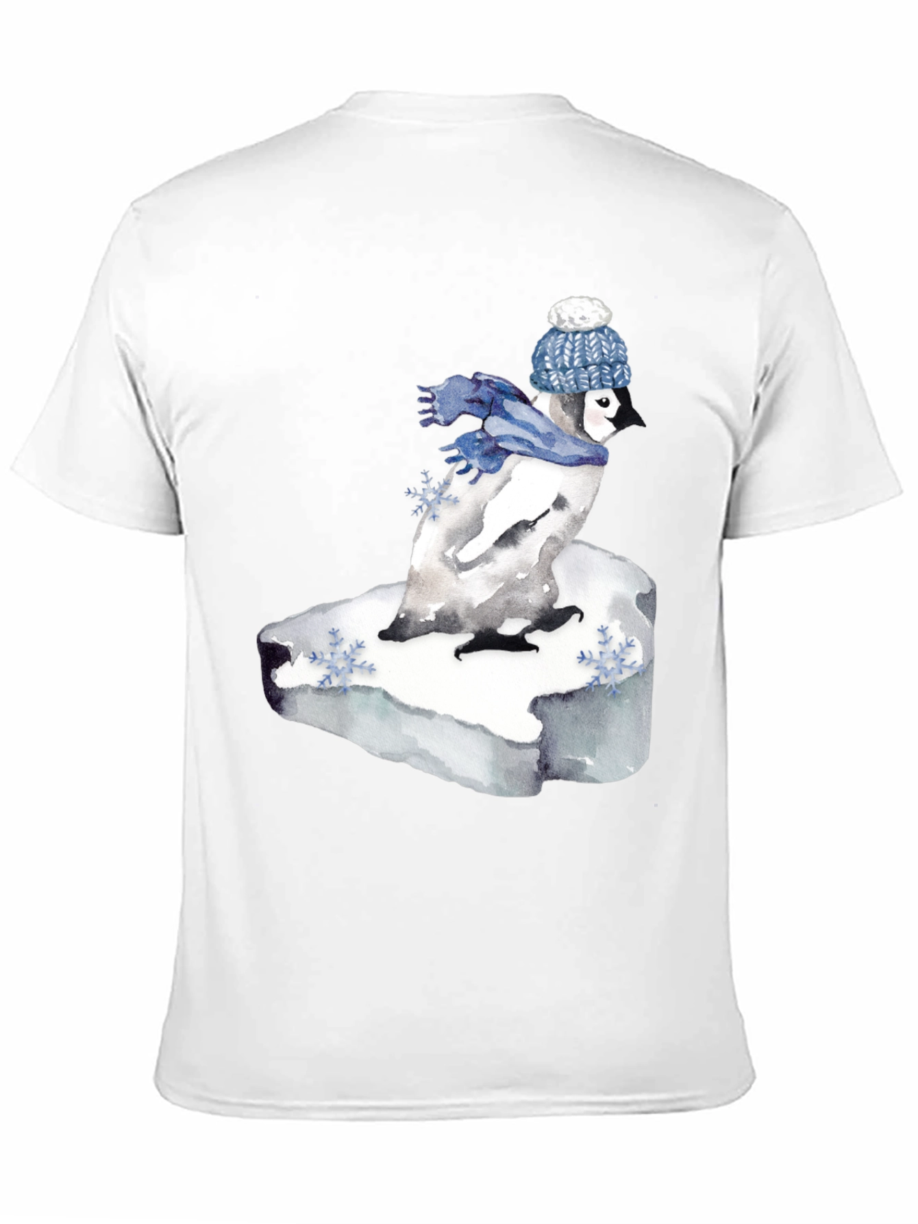 Penguin Winter Scene Graphic Tee